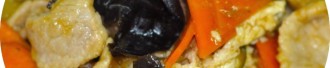 Свинина жаренная с черным грибом и яйцом （W16）